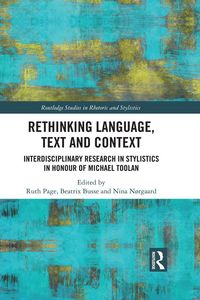 Produktbild: Rethinking Language, Text and Context