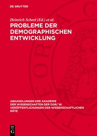 Produktbild: Probleme der demographischen Entwicklung