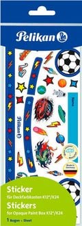 Produktbild: Pelikan Sticker Blau/Fussball f&uuml;r Deckfarbkasten K12/K24