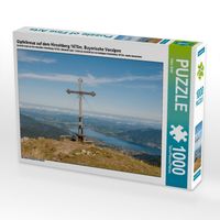Produktbild: CALVENDO Puzzle Gipfelkreuz auf dem Hirschberg 1670m, Bayerische Voralpen | 1000 Teile Lege-Gr&ouml;&szlig;e 64x48cm Foto-Puzzle f&uuml;r gl&uuml;ckliche Stunden