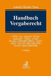 Produktbild: Handbuch Vergaberecht