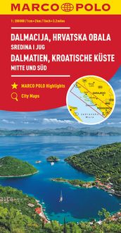 Produktbild: MARCO POLO Regionalkarte Kroatische K&uuml;ste Mitte und S&uuml;d 1:200.000