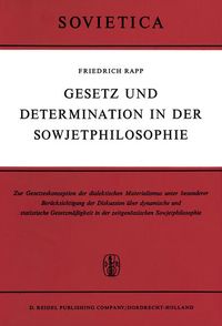 Produktbild: Gesetz und Determination in der Sowjetphilosophie
