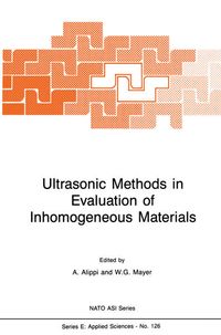 Produktbild: Ultrasonic Methods in Evaluation of Inhomogeneous Materials