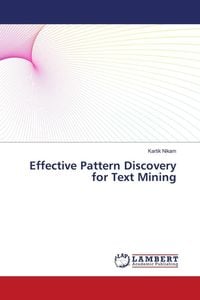 Produktbild: Effective Pattern Discovery for Text Mining