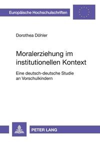 Produktbild: Moralerziehung im institutionellen Kontext