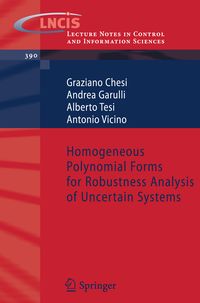 Produktbild: Homogeneous Polynomial Forms for Robustness Analysis of Uncertain Systems