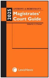 Produktbild: Anthony and Berryman's Magistrates' Court Guide 2025