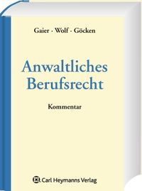 Produktbild: Anwaltliches Berufsrecht. Kommentar