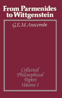 Produktbild: Anscombe, G: From Parmenides to Wittgenstein, Volume 1