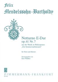 Produktbild: Mendelssohn Bartholdy, F: Notturno E-Dur