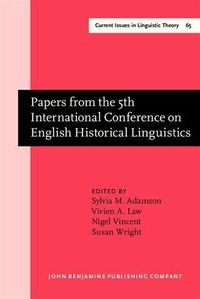 Produktbild: Papers from the 5th International Conference on English Historical Linguistics