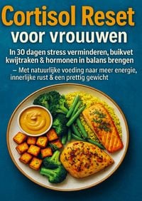 Produktbild: Cortisol Reset voor vrouwen: in 30 dagen stress verminderen, buikvet kwijtraken & hormonen in balans brengen