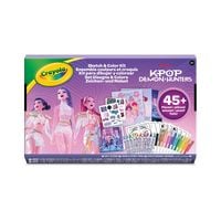 Produktbild: CRAYOLA K-Pop Demon Hunters Sketch & Color Kit, Zeichen- und Malset