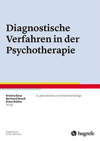 Produktbild: Diagnostische Verfahren in der Psychotherapie