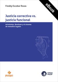 Produktbild: Justicia correctiva vs. justicia funcional