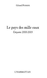 Produktbild: Pays des mille eaux guyane 2000-2005