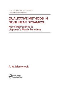 Produktbild: Martynyuk, A: Qualitative Methods in Nonlinear Dynamics