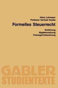 Produktbild: Formelles Steuerrecht