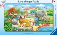 Produktbild: Rahmenpuzzle Ravensburger Ausflug in den Zoo 15 Teile