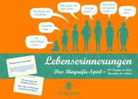 Produktbild: Lebenserinnerungen: Das Erinnerungsspiel. Ein heiter-besinnlich-vergn&uuml;gliche Kartenspiel mit 100 Fragen zu allen Abschnitten des Lebens. Eine liebevolle Geschenkidee. Nicht nur f&uuml;r Senioren.