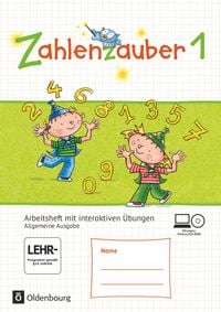 Produktbild: Zahlenzauber 1. Schuljahr. Arbeitsheft mit interaktiven &Uuml;bungen auf scook.de. Allgemeine Ausgabe