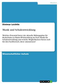 Produktbild: Musik und Schulentwicklung