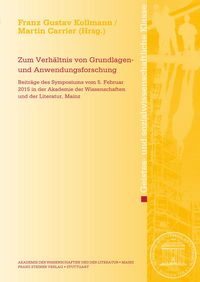 Produktbild: Zum Verh&auml;ltnis von Grundlagen- und Anwendungsforschung
