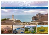 Produktbild: Azoren, Wo Feuer und Meer aufeinandertreffen. (Wandkalender 2026 DIN A4 quer), CALVENDO Monatskalender