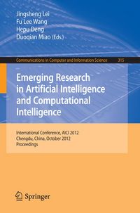 Produktbild: Emerging Research in Artificial Intelligence and Computational Intelligence