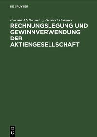 Produktbild: Rechnungslegung und Gewinnverwendung der Aktiengesellschaft