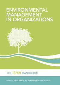 Produktbild: Brady, J: Environmental Management in Organizations
