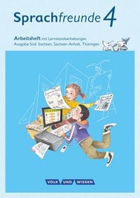 Produktbild: Sprachfreunde 4. Schuljahr - Ausgabe S&uuml;d (Sachsen, Sachsen-Anhalt, Th&uuml;ringen) - Arbeitsheft in Schulausgangsschrift