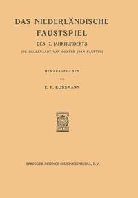 Produktbild: Das Niederlandische Faustspiel des Siebzehnten Jahrhunderts