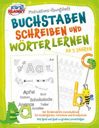 Produktbild: Motivations-&Uuml;bungsheft - Buchstaben schreiben und W&ouml;rter lernen ab 5 Jahren: Der