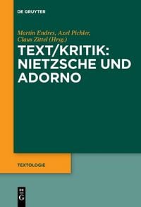 Produktbild: Text/Kritik: Nietzsche und Adorno