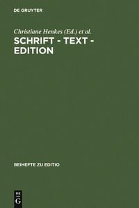 Produktbild: Schrift - Text - Edition
