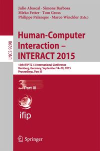 Produktbild: Human-Computer Interaction - INTERACT 2015