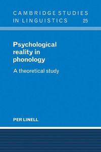 Produktbild: Psychological Reality in Phonology