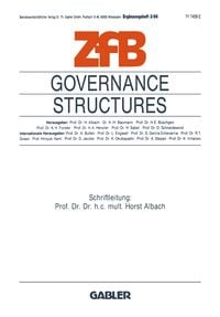 Produktbild: Governance Structures