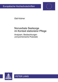 Produktbild: Nonverbale Seelsorge im Kontext station&auml;rer Pflege