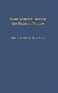 Produktbild: From Natural History to the History of Nature