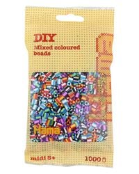 Produktbild: Hama 207-90 - DIY B&uuml;gelperlen Midi 5+, ca. 1000 St&uuml;ck, Mix gestreift