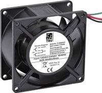 Produktbild: TRU COMPONENTS TC-NA8038-D Axiall&uuml;fter 230 V/AC, 120 V/AC 85 m&sup3;/h (L x B x H) 80 x 80 x 38mm