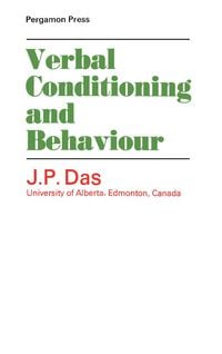 Produktbild: Verbal Conditioning and Behaviour