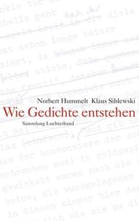 Produktbild: Wie Gedichte entstehen