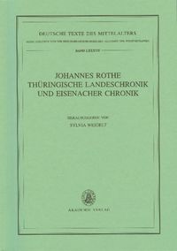 Produktbild: Johannes Rothe Th&uuml;ringische Landeschronik und Eisenacher Chronik