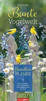 Produktbild: Bunte Vogelwelt Familienplaner 2027