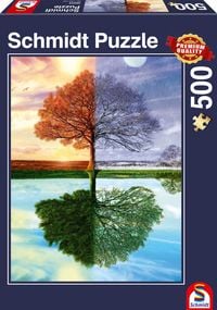 Produktbild: Puzzle Schmidt Spiele 58223 Jahreszeiten Baum 500 Teile
