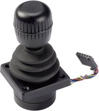 Bild vom Artikel APEM 3140RAL600 Joystick 5V Knebel Kabel, offenes Ende IP65 1St. vom Autor 
